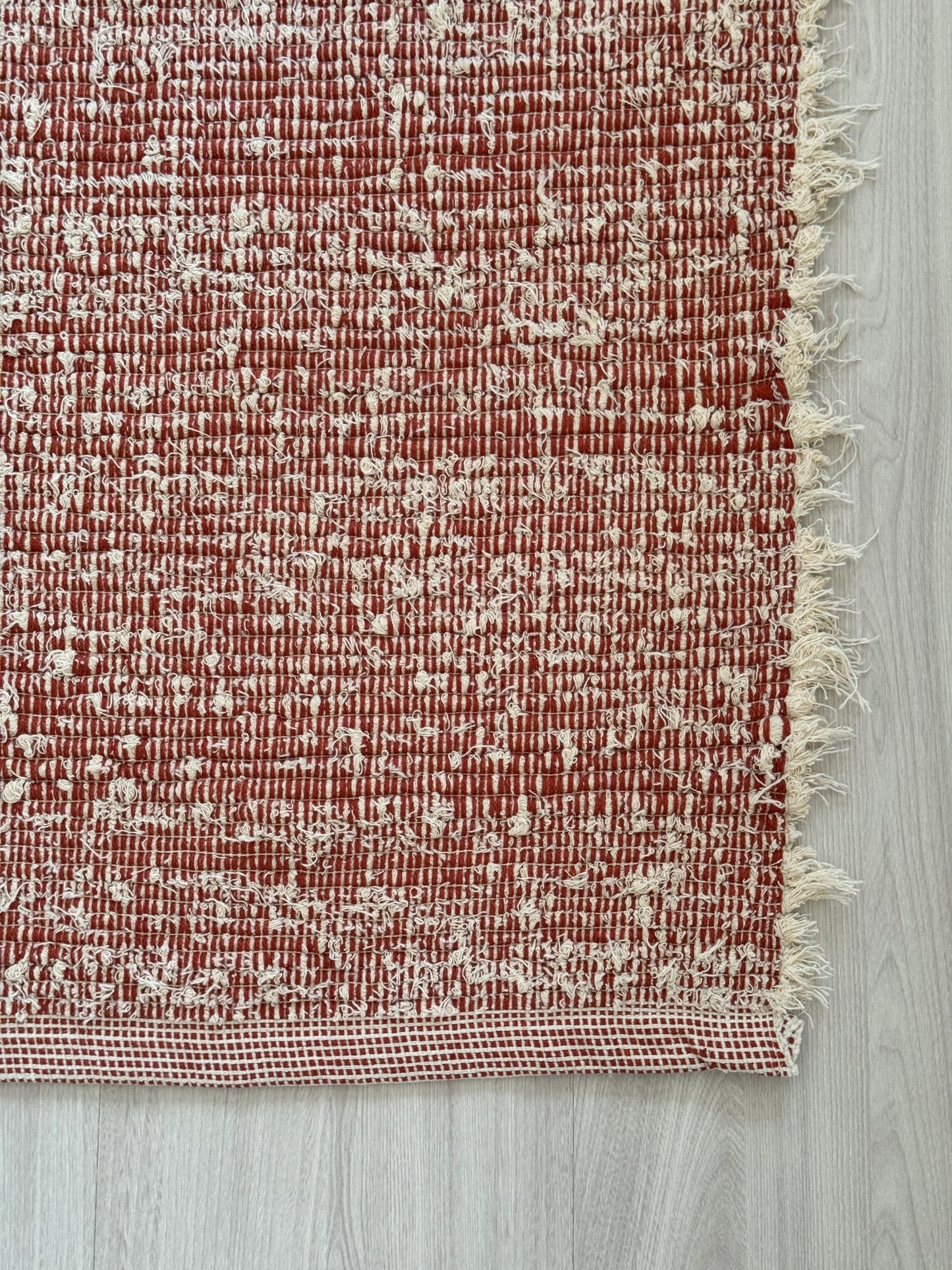 TAPETE BEIRA CAMA FELPUDO DUPLA FACE TERRACOTA 80x150cm