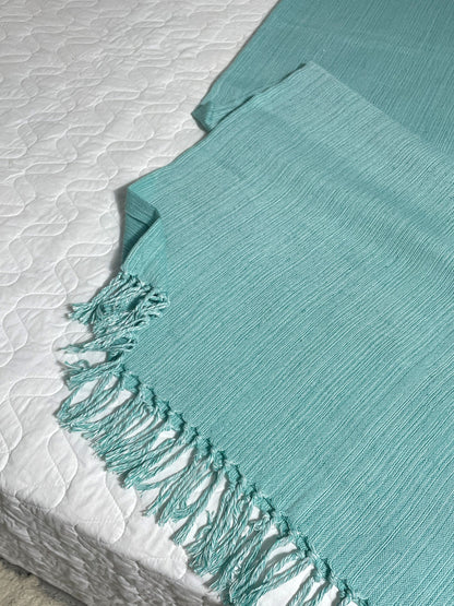 COLCHA BASIC CASAL VERDE MENTA