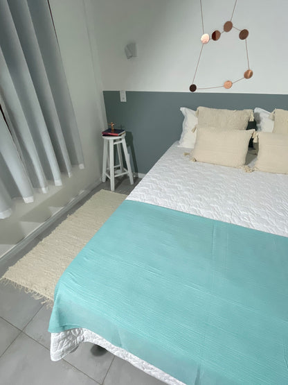 COLCHA BASIC CASAL VERDE MENTA