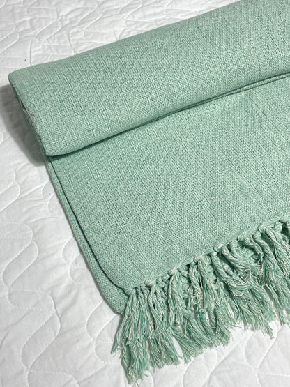 COLCHA BASIC CASAL VERDE ÁGUA