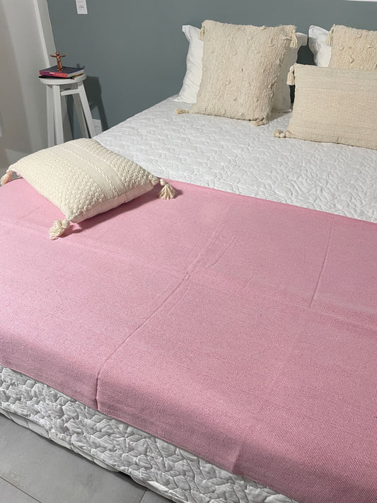 COLCHA BASIC CASAL ROSA