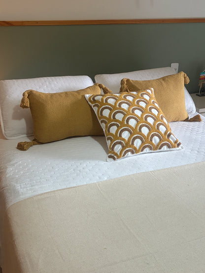 COMBINADO CAMA DOS SONHOS - Trio Conforto Mostarda