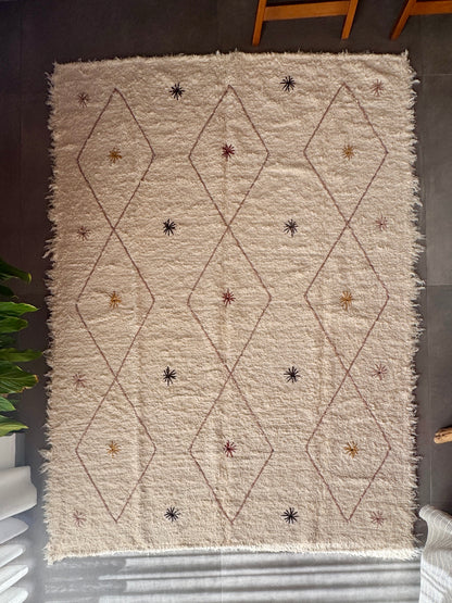 TAPETE CLÁSSICO FELPUDO UNIVERSO ROSÉ 150x200cm