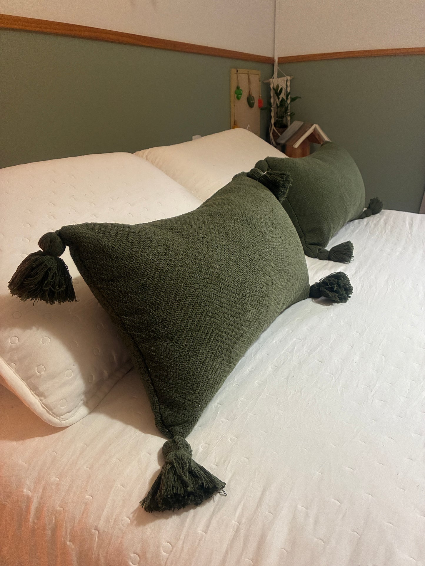 COMBINADO CAMA DOS SONHOS - Happy Boho Verde Musgo
