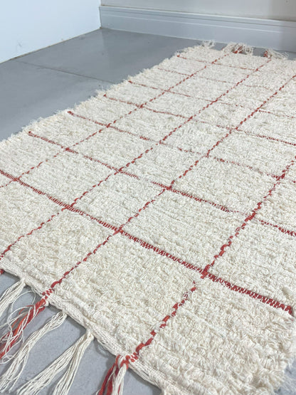 TAPETINHO FELPUDO GRID TERRACOTA 50x80cm