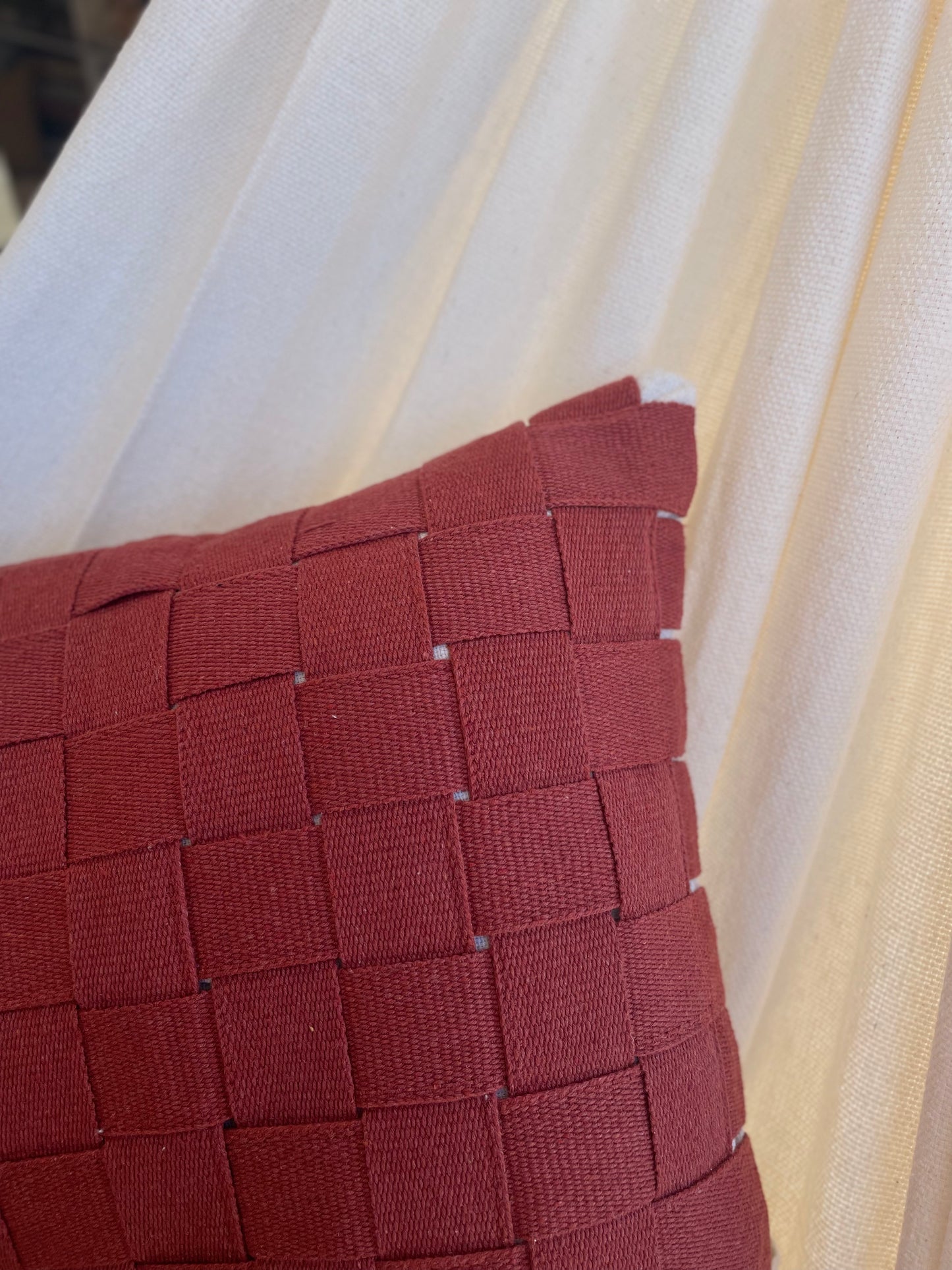 CAPA PARA ALMOFADA NAUTICA TERRACOTA