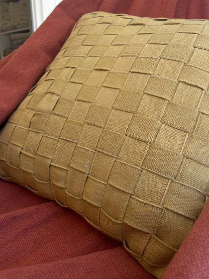 CAPA PARA ALMOFADA NAUTICA MOSTARDA