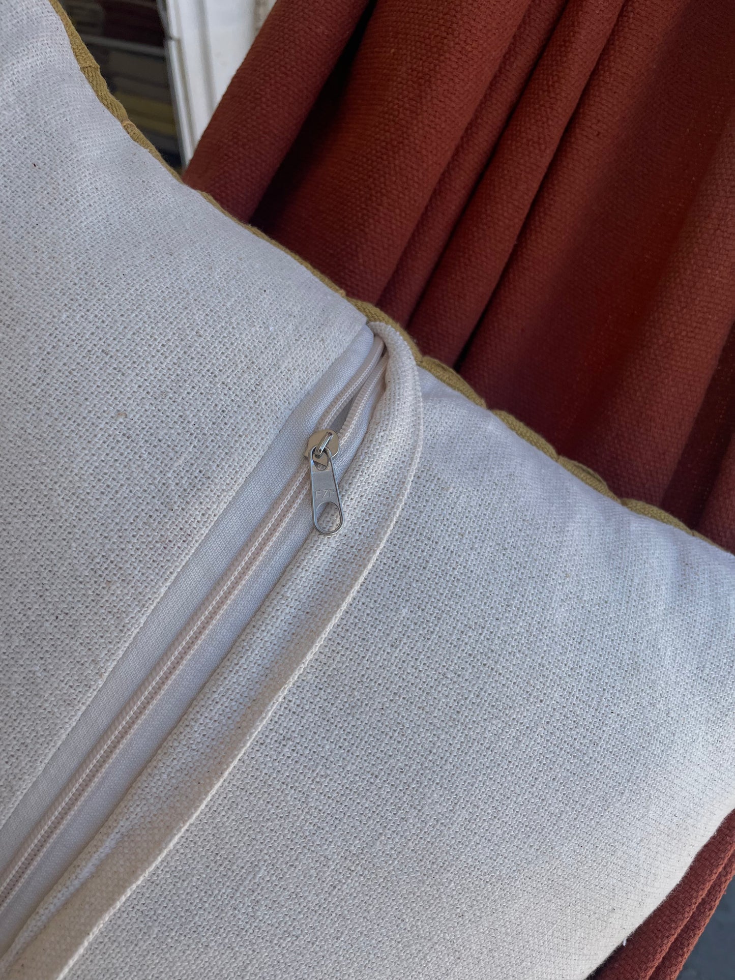 CAPA PARA ALMOFADA NAUTICA MOSTARDA