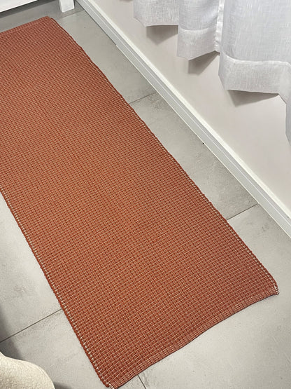 PASSADEIRA TRAMA MESCLADA TERRACOTA 50x160cm