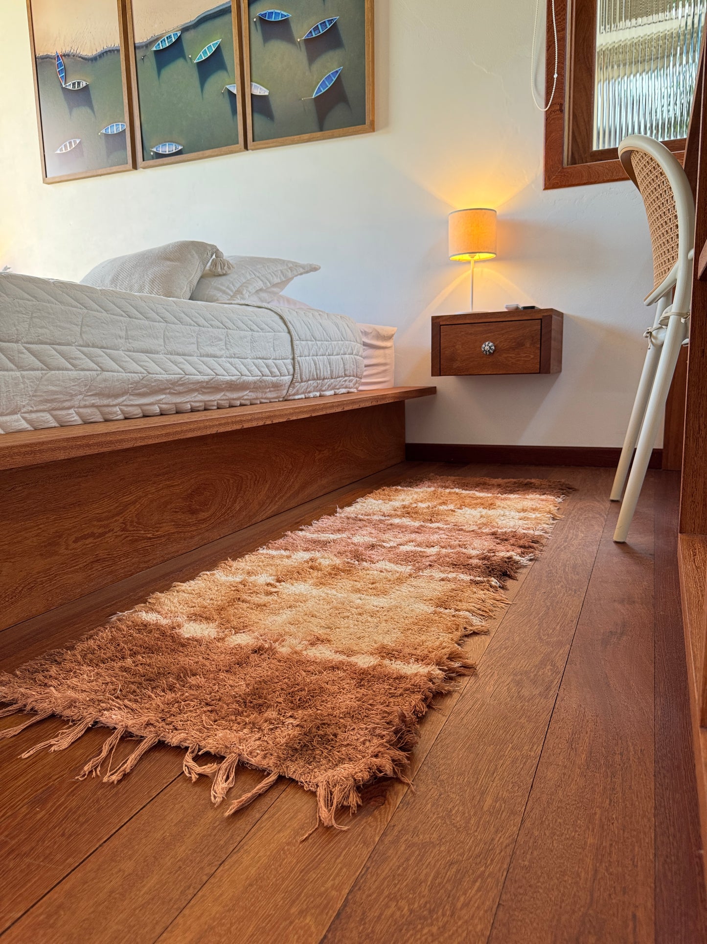 PASSADEIRA FELPUDA TIE-DYE CANELA