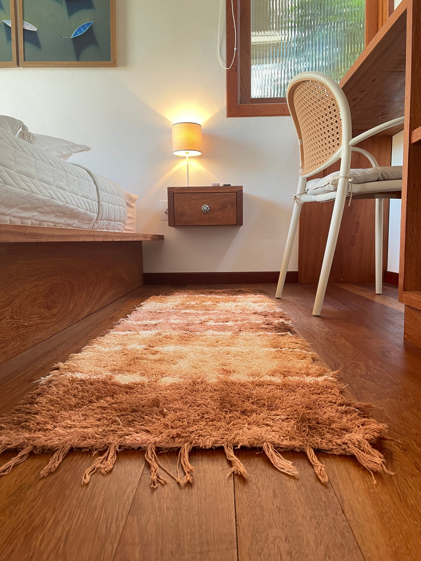 PASSADEIRA FELPUDA TIE-DYE CANELA