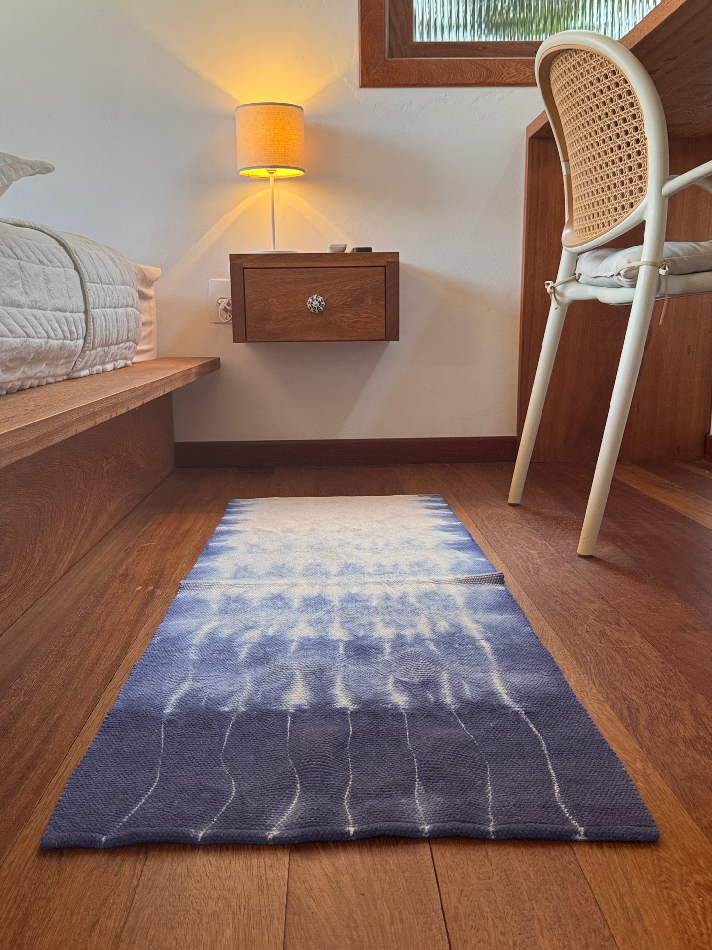 PASSADEIRA SHIBORI INDIGO PLISSÉ