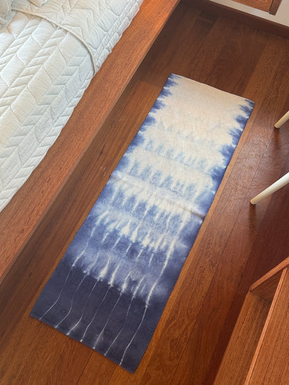 PASSADEIRA SHIBORI INDIGO PLISSÉ