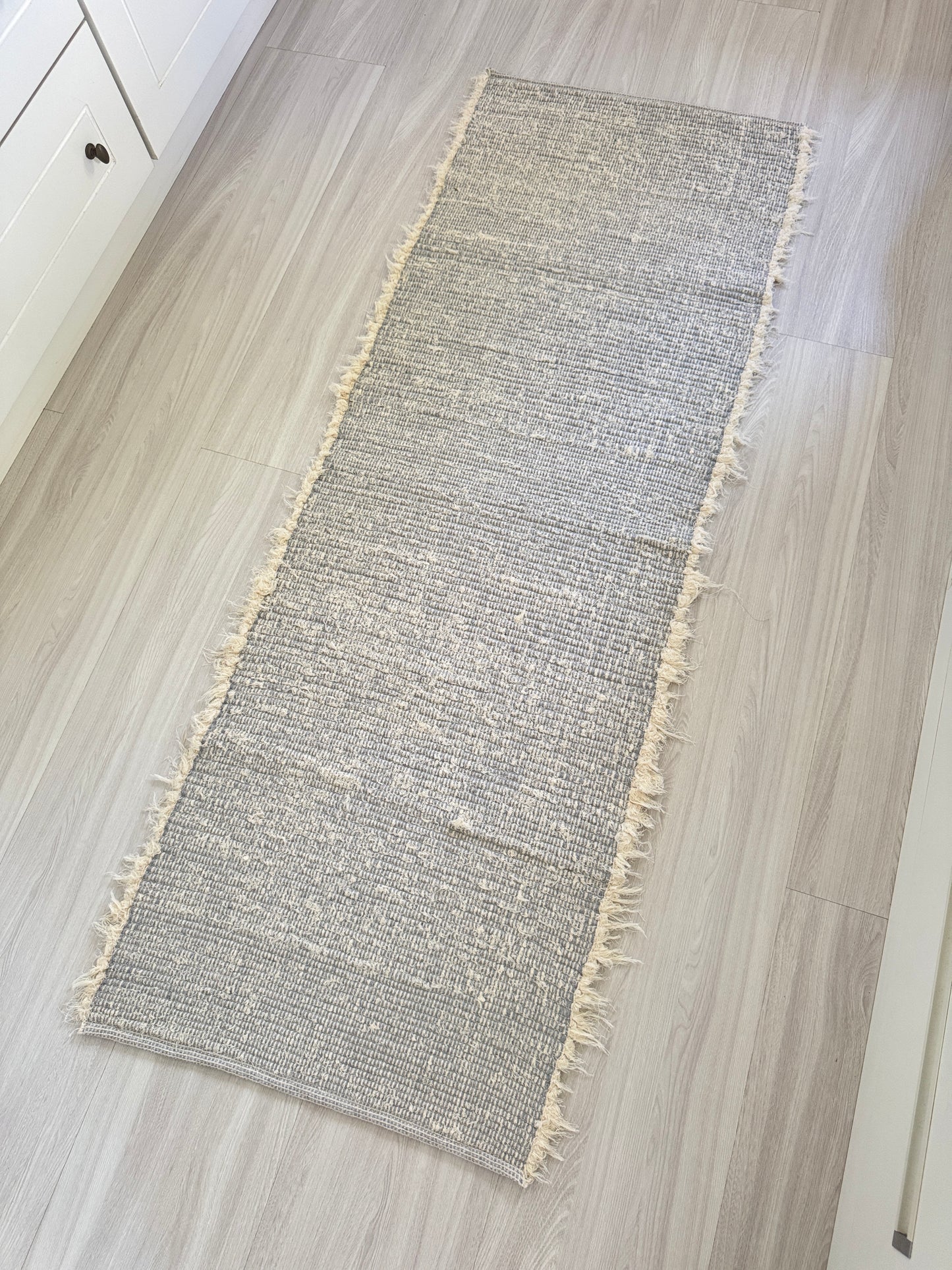 PASSADEIRA FELPUDA DUPLA FACE CINZA 50x150cm