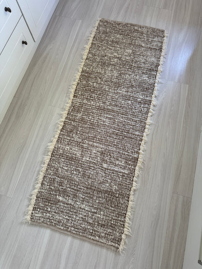 PASSADEIRA FELPUDA DUPLA FACE CARAMELO 50x150cm