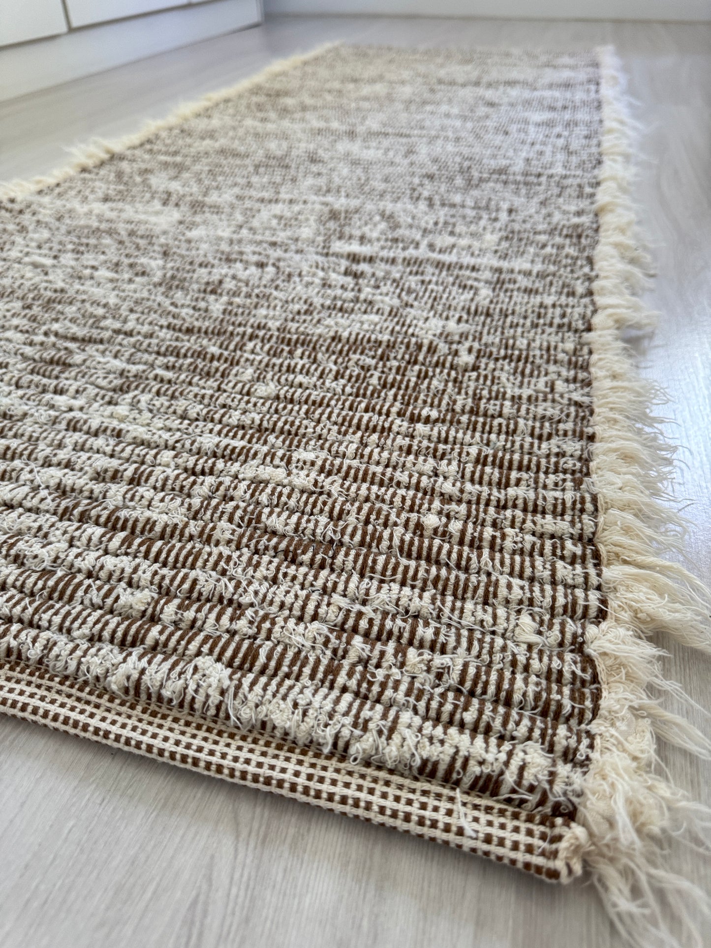 PASSADEIRA FELPUDA DUPLA FACE CARAMELO 50x150cm