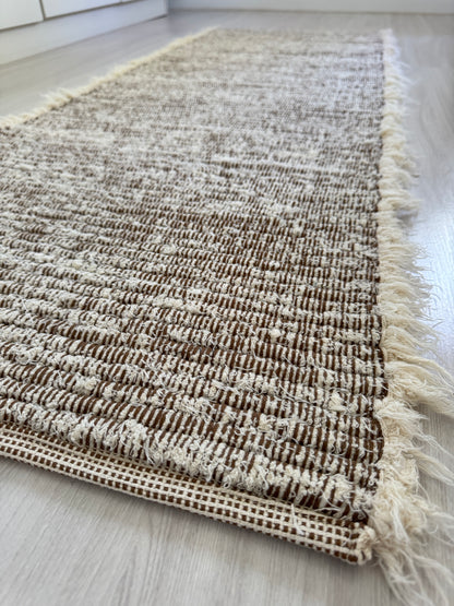 PASSADEIRA FELPUDA DUPLA FACE CARAMELO 50x150cm