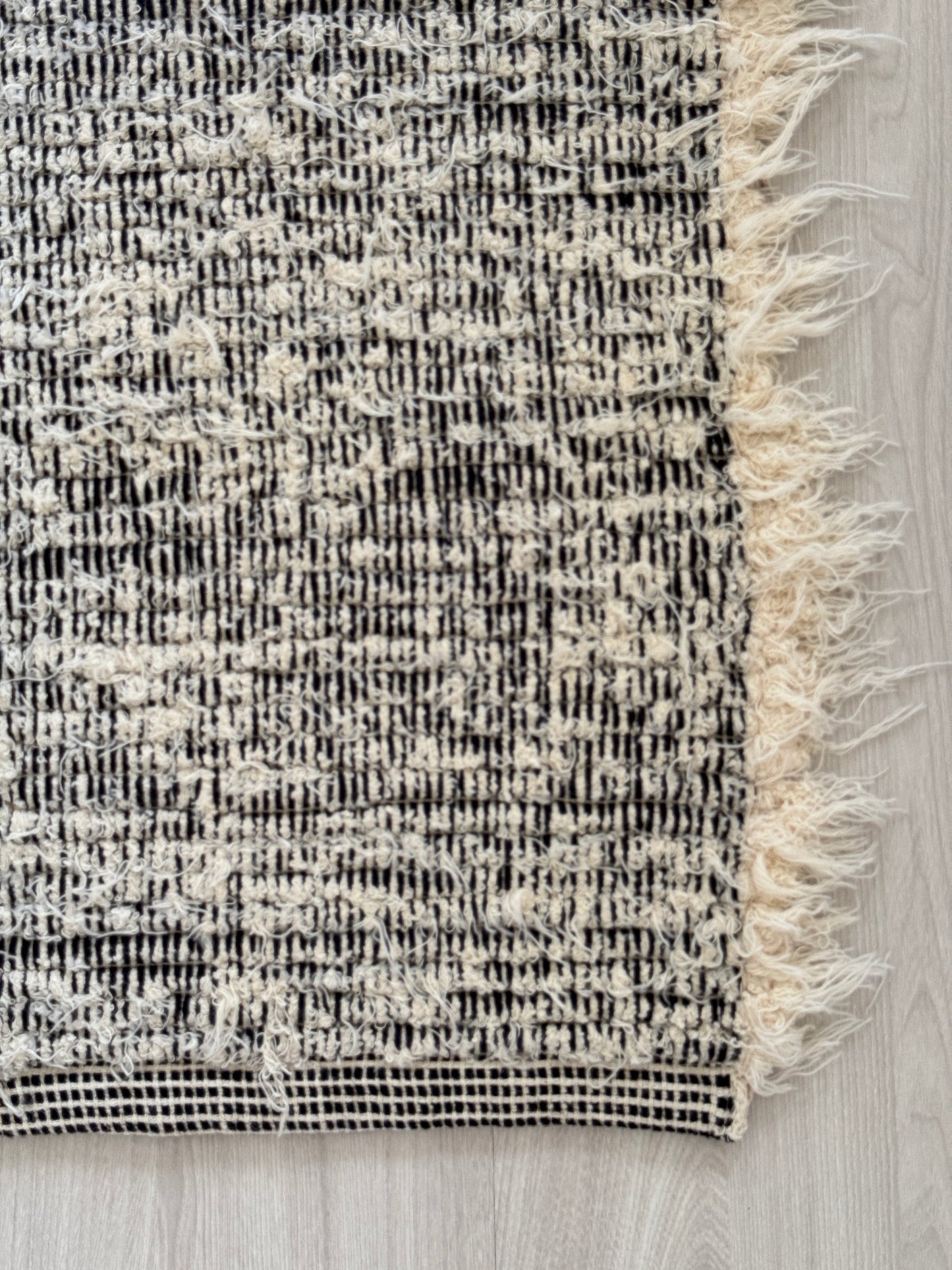 PASSADEIRA FELPUDA DUPLA FACE PRETA 50x150cm