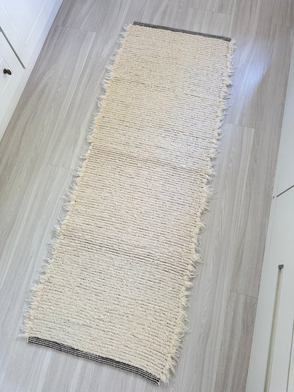 PASSADEIRA FELPUDA DUPLA FACE PRETA 50x150cm