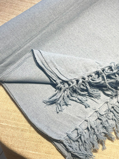 COLCHA BASIC QUEEN AZUL BEBE