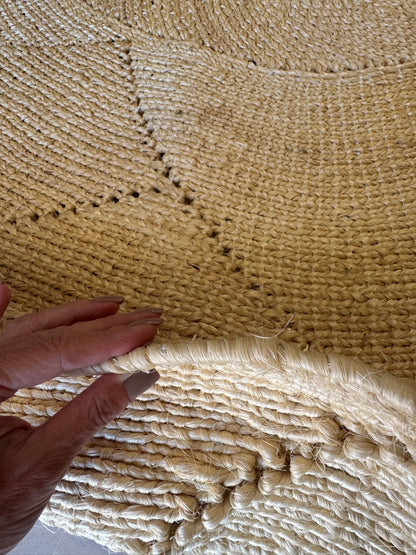 TAPETE REDONDO SISAL TRABALHADO 2M
