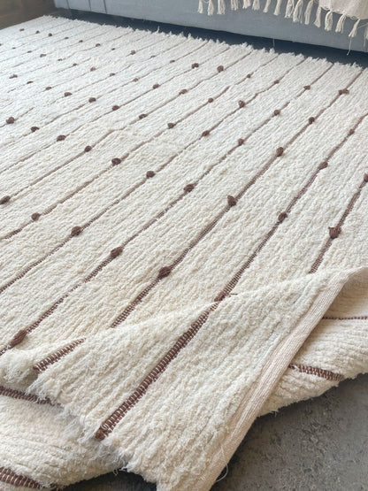 TAPETE CLÁSSICO FELPUDO STRIPES CARAMELO 150x200cm