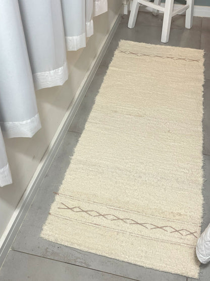PASSADEIRA FELPUDA BOHO ROSÉ 50x150cm