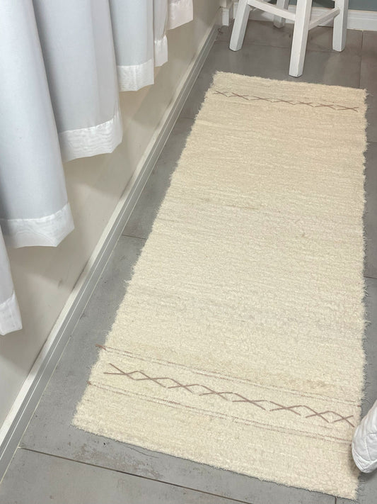 PASSADEIRA FELPUDA BOHO ROSÉ 50x150cm