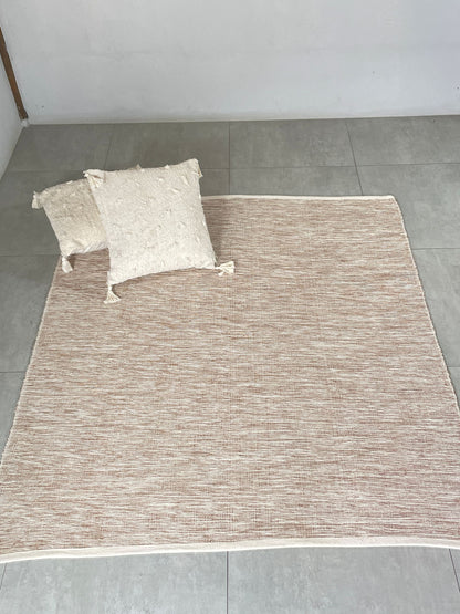 TAPETE QUADRADO BLEND AMÊNDOA 150x150cm