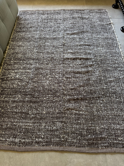 TAPETE CLÁSSICO FELPUDO DUPLA FACE MARROM 150x200cm