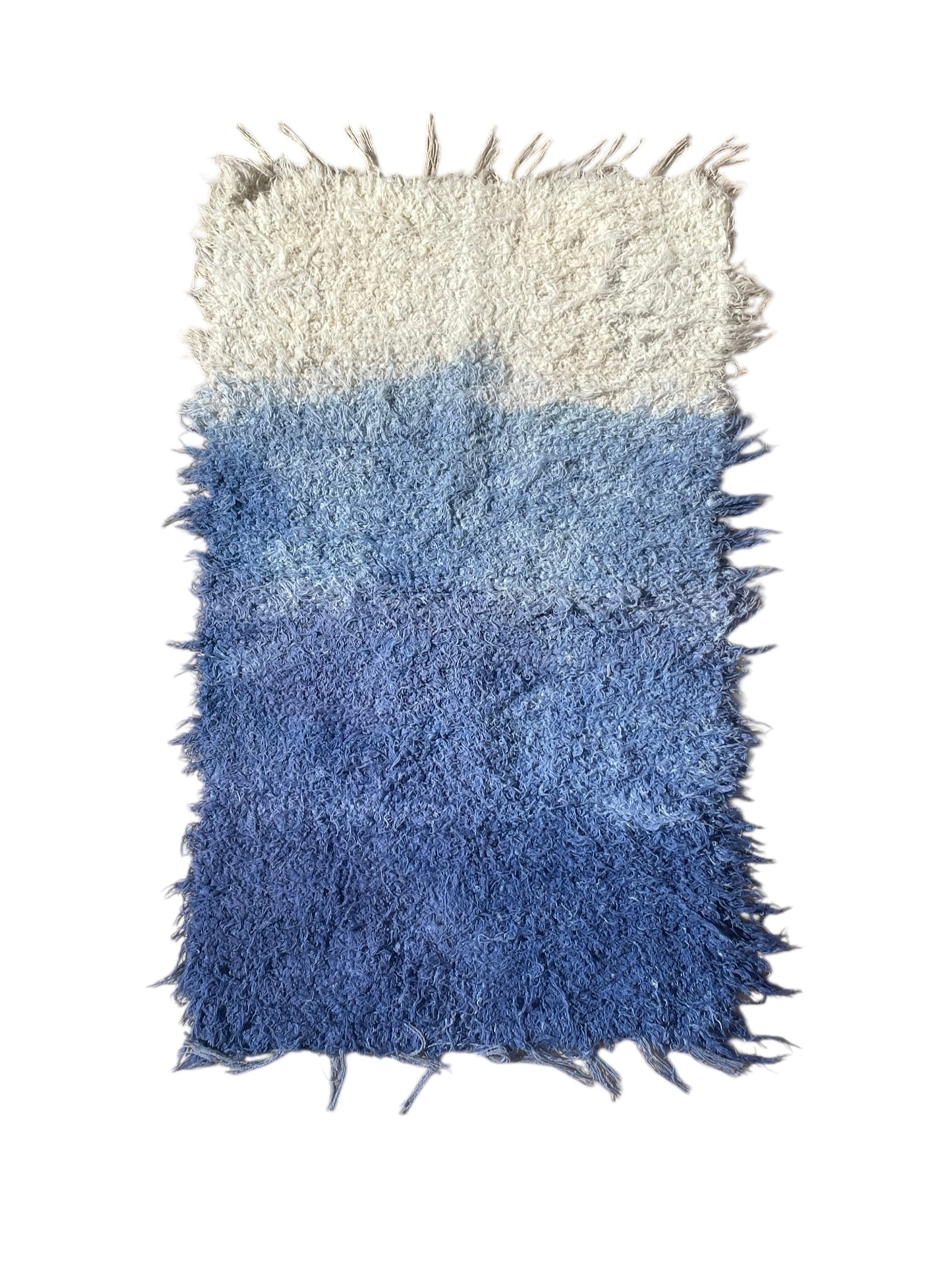 TAPETINHO FELPUDO OMBRÉ INDIGO