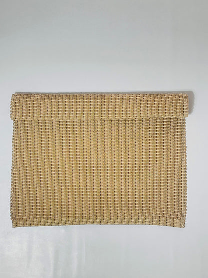 TAPETINHO TRAMA MESCLADA CARAMELO 50x80cm