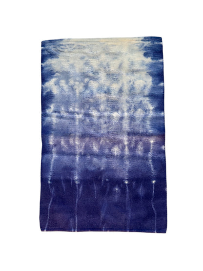 TAPETINHO SHIBORI INDIGO PLISSÉ