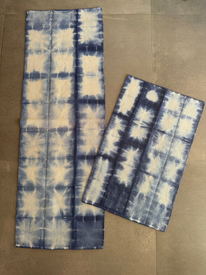 TAPETINHO SHIBORI INDIGO SQUARE