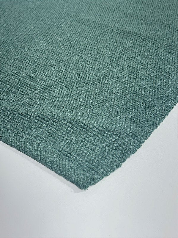 Tapete passadeira de linha liso musgo 50 x 150 cm